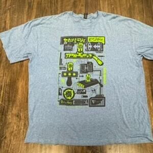 LootCreate T-Shirt 3XL, Blue‎ W/Graphics